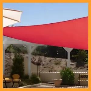 방수 테라코타 그늘막 텐트 사각형 차광막 고밀도 패브릭