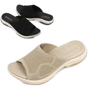 [카미엣뮤즈]니트 웨지 슬리퍼_KM24s291