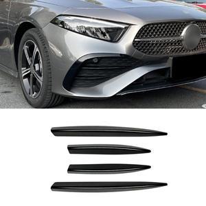 메르세데스 벤츠 호환 A 클래스 W177 A200 A35 AMG 2023 프론트 범퍼 스플리터 안개등 그릴 스포일러 커버