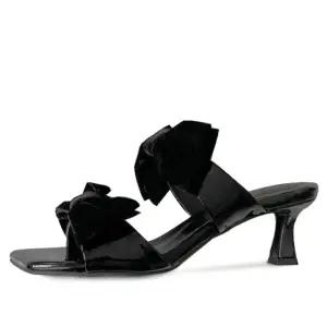 [카미엣뮤즈]벨벳 리본 힐 슬리퍼_KM24s211