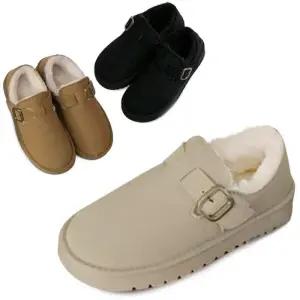 [카미엣뮤즈]가죽 스웨이드 퍼 슈즈_KM23w116