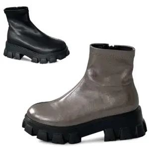 [카미엣뮤즈]통굽 엘라스틱 부츠_KM23s272