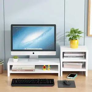 [셀러에이드]GDM 2단 컴퓨터 모니터 받침대 노트북 책상선반