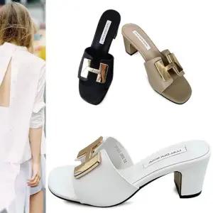 [카미엣뮤즈]골드 팬단트 뮬 슬리퍼힐_KM23s165