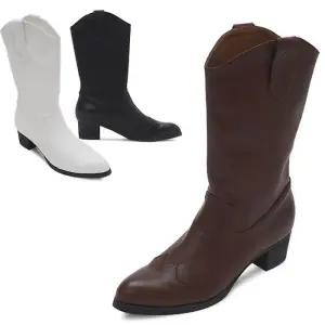 [카미엣뮤즈]웨스턴 하프 부츠_KM23w051