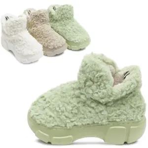 [카미엣뮤즈]키높이 퍼 부츠_KM23w182