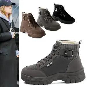 [카미엣뮤즈]퍼 하이탑 워커 부츠_KM22w256