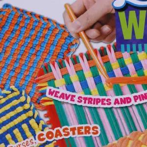 손뜨개 냄비받침 키트 뜨개질 루프 공예 다채로운