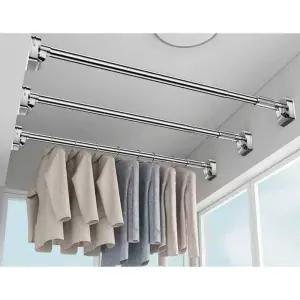 압축봉 걸이 무타공 커튼봉 샤워 스틸 스테인레스 건조대 거치대 옷장