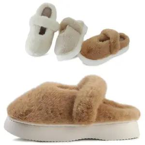 [카미엣뮤즈]리치 퍼 키높이 슬리퍼_KM23w210