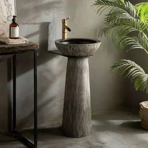 미니 스탠드 세면대 야외 (수전 세라믹 2종 도기 정원 긴다리 미포함) 세트