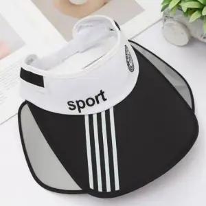 머리둘레 날개 남자 조절 확장 선캡 스포츠 썬캡 옆