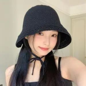 니트 버킷햇 썸머 여성모자 벙거지 여름 햇빛차단