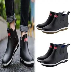 장마철 장화 비오는날 신발 단목 고무 남자 레인부츠