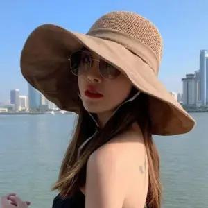 4컬러 볼캡 줄 여름 스냅백 바캉스 썬캡 밀짚모자 다우리협력업체02 모자 밀짚 여성 원픽