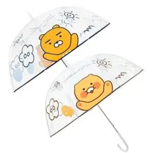 돔형우산 카카오프렌즈 투명 돔형 장우산 1P 장마 우산