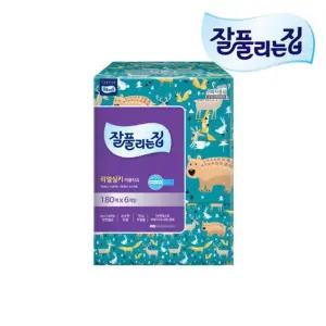 잘풀리는집 미용티슈 180매 6갑