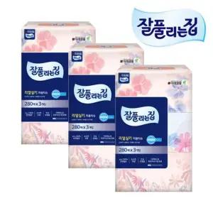 잘풀리는집 미용티슈 280매 3갑 X 3개