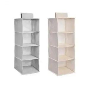 [생활] 속옷수납 4단 정리함 부직포 옷장정리