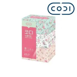코디 뉴플라워 미용티슈 250매 3갑