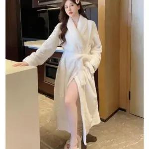 [생활] 극세사 호텔 샤워 가운 수면 커플 잠옷 목욕 골프 로브