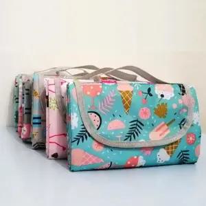 [생활] 접이식 감성 피크닉매트 pvc 방수 돗자리 소풍 한강 캠핑소품 휴대용 야외매트200x150cm