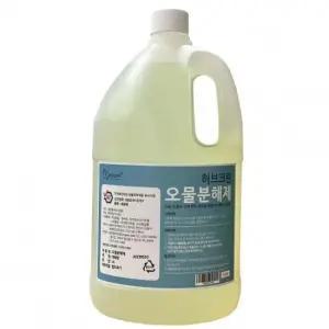 [생활] 허브크린 배수구 세정제 뚫어뻥 배관 악취 제거제 4L
