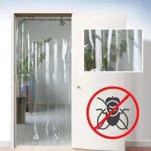 [생활] 클리어 문어발 비닐커튼 PVC 파리문발 업소용 출입문발 비닐커텐 여름문발 해충차단