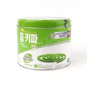 [생활] 야외 캠핑 그린에디션 홈키파 디 40입 모기향 허브향 캠핑용모기향