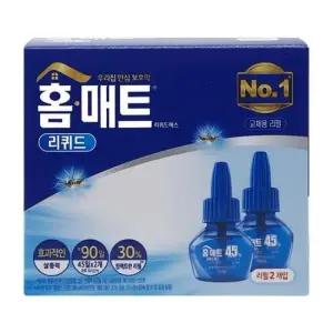 [생활] 홈매트 리퀴드 45일x2개입 모기약 교체용 리필 퇴치 전자모기향 해충 살충제