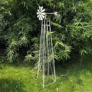 정원 엔틱 철제 빈티지 유럽 덩굴 가드닝 지주대 바람개비