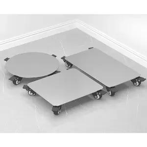 원형 이동식 화분받침대 바퀴달린 스텐 받침 화분