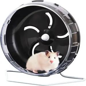 사일런트 햄스터 휠 야오비스 8.5인치 조용한 운동 거빌 마우스와 작은 반려동물을 위한 조절 가능한