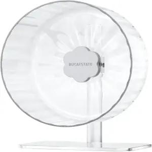 버캣스테이트 햄스터 운동 휠 초침묵 조절 가능한 베이스 듀얼 베어링 케이지 액세서리로 난쟁이 시리아