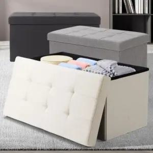 쇼파발받침 스툴 대형 수납형의자 벤치 패브릭 현관 소파발받침