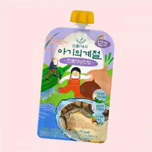 맘의산골이유식 유아용 아기의 계절 완료기 전복영양진밥 100g 2개 4759580