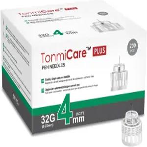 톤미케어 플러스 펜 바늘 32G 4mm 용 대부분의 호환 200 Ct x