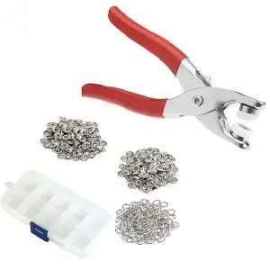 스냅단추 펀칭기 100p세트 옷수선 단추달기 의류리폼 셀프수선 보관함포함