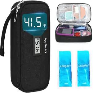 Leng Ke 쿨러 여행 케이스 TSA 승인 펜 용품용 온도 표시 일상을 위한