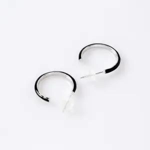 실버귀걸이 링 백금도금 귀걸이 검정 실버