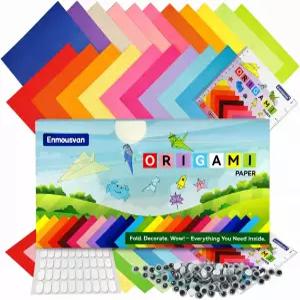 앙반 오리가미 종이 6x6 인치 양면 색상 220 장 20 가지 있고 체험형 예술 및 공예 프로젝트를 위한 DIY