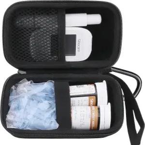 Touch/Accuck/Keto MOJO/CaSens 모니 키트와 호환되는 하드 EVA 보호 보관 케이스 검사 보관함 단 소