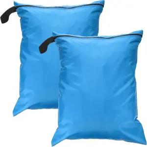 uxcell 2 젖은 드라이 백 지퍼 포켓이 있는 16인치 x 20인치 방수 여행 가방 비치 풀 수영 짐 그리고 옷