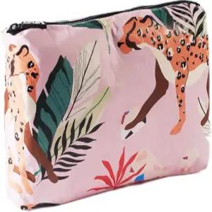 L A 컬렉션 중간 파우치가벼운 재사용 가능한 메이크업 세면도구스플래시 방지 가방 패커블 및 여행용 방수