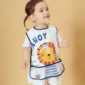 휴대 착용 간편 유아 조끼형 주머니 턱받이 선택 GWM 아가용품