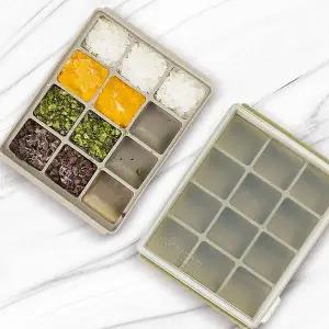 이유식큐브12구 2P 보관용기 준비물트레이 아기실리콘 실리콘얼음틀