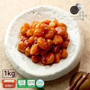 [순창 문옥례 식품]고추장 마늘장아찌 1kg 밀폐용기