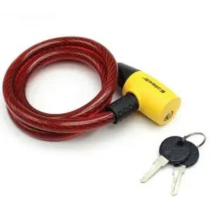 [하프클럽/]자전거 도난방지 열쇠 잠금 와이어 자물쇠