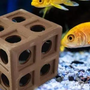 물고기 은신처 구피 수족관 놀이터 새우 어항 은신처 미니피규어