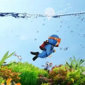 어항꾸미기 수조 장식품 잠수부 산호 피규어